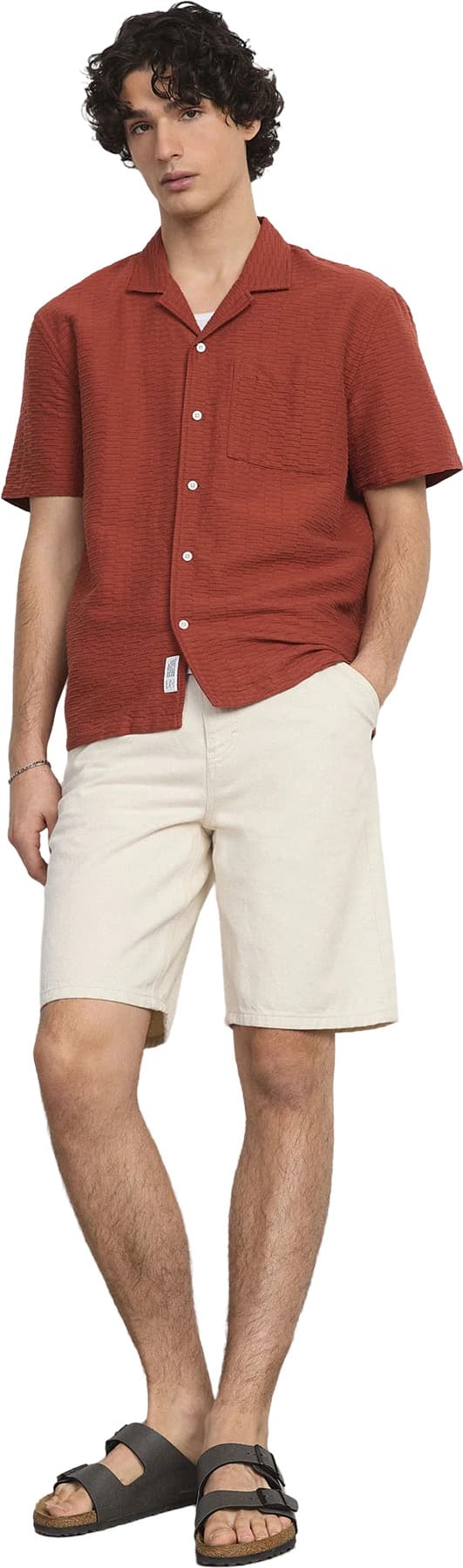Numéro de l'image de la galerie de produits 2 pour le produit Chemise texturée à col cranté - Homme
