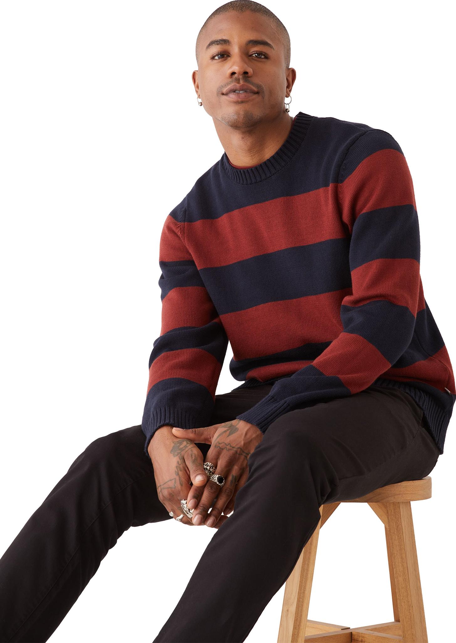Product gallery image number 3 for product Striped Crewneck Sweater - Men's
