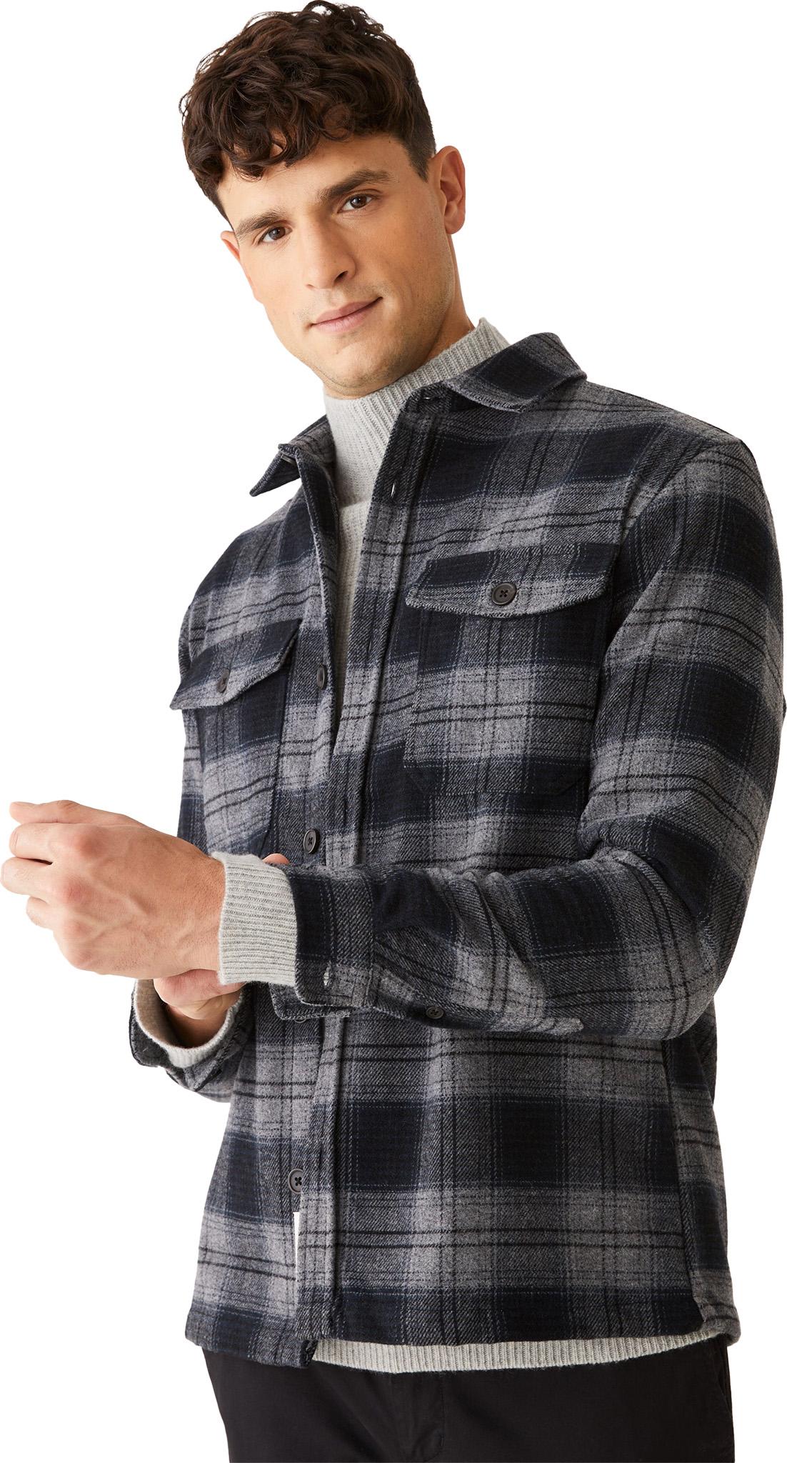 Numéro de l'image de la galerie de produits 3 pour le produit Surchemise à carreaux en laine - Homme