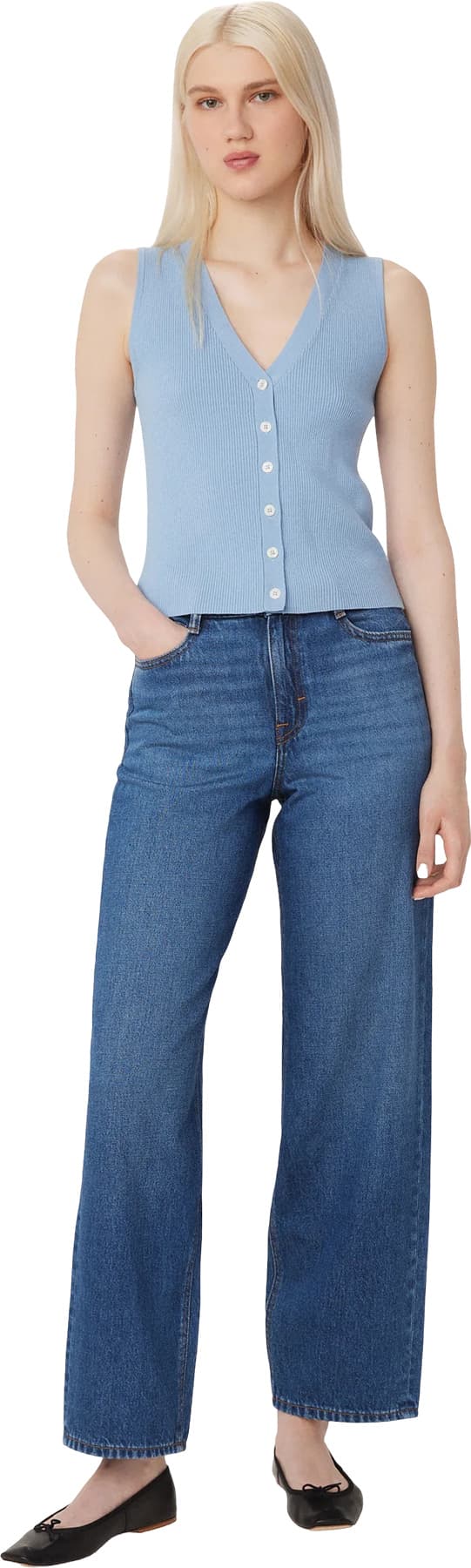 Product gallery image number 6 for product Button Up Sweater Vest - Women's