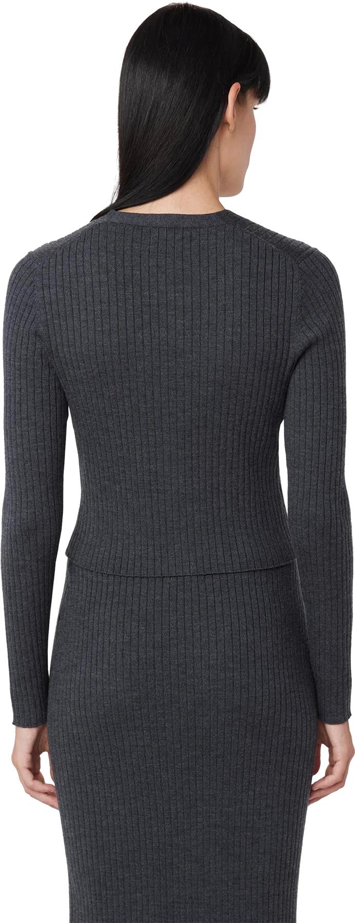 Numéro de l'image de la galerie de produits 2 pour le produit Cardigan à col en V en mérinos - Femme