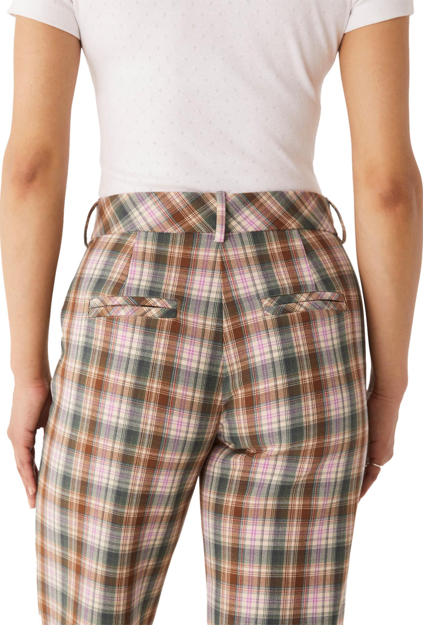Product gallery image number 3 for product Jane Double Weave Plaid Straight Leg Pant - Women's
