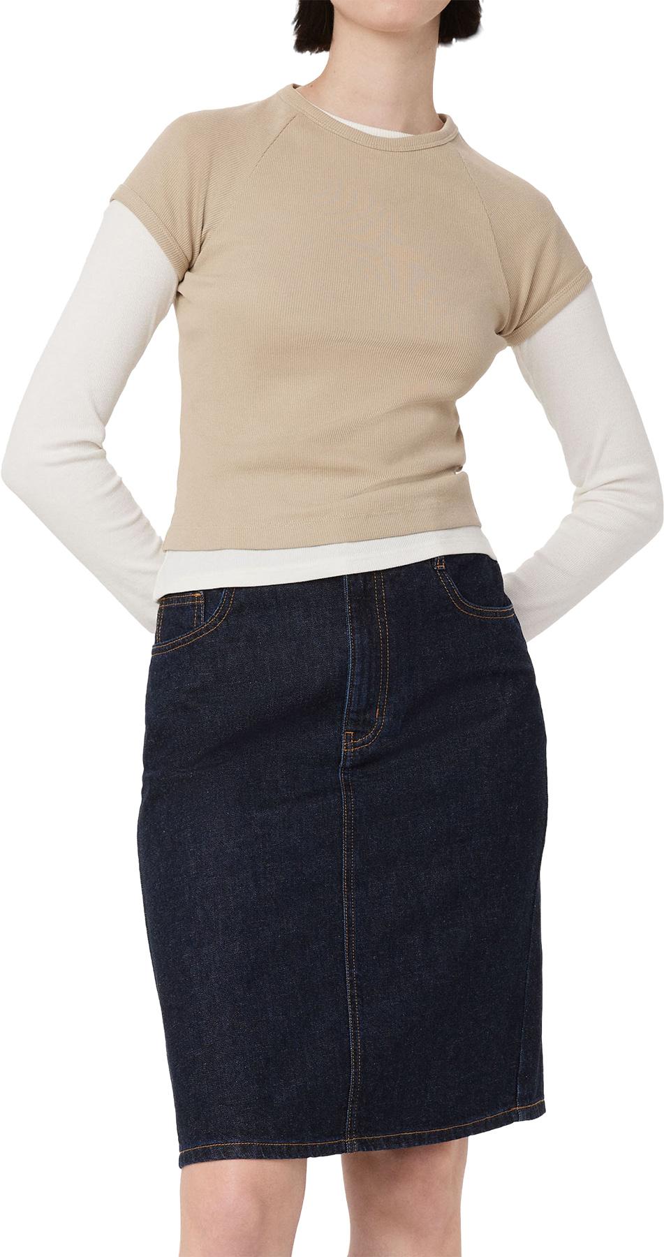 Numéro de l'image de la galerie de produits 2 pour le produit Jupe mi-longue en jean - Femme