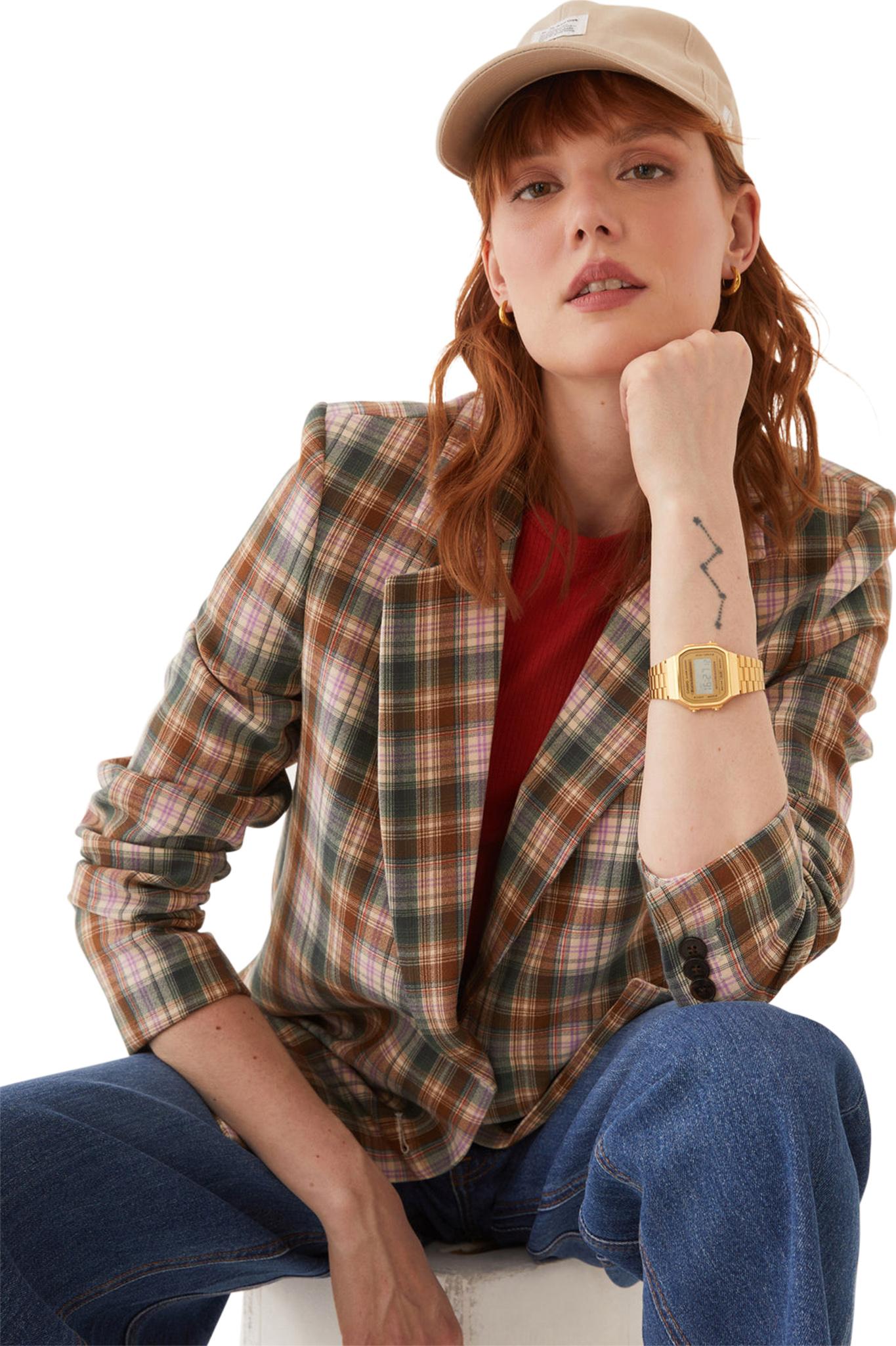 Product gallery image number 3 for product Plaid Blazer - Women's