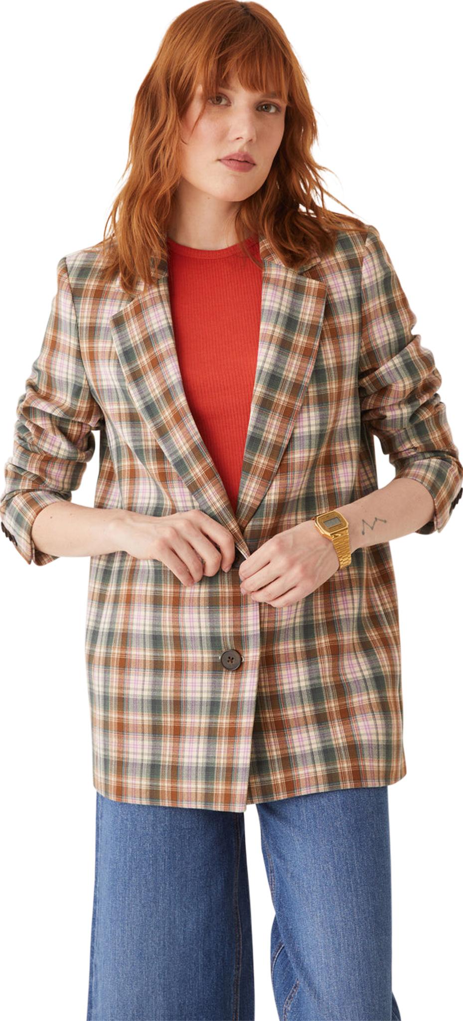 Product gallery image number 6 for product Plaid Blazer - Women's