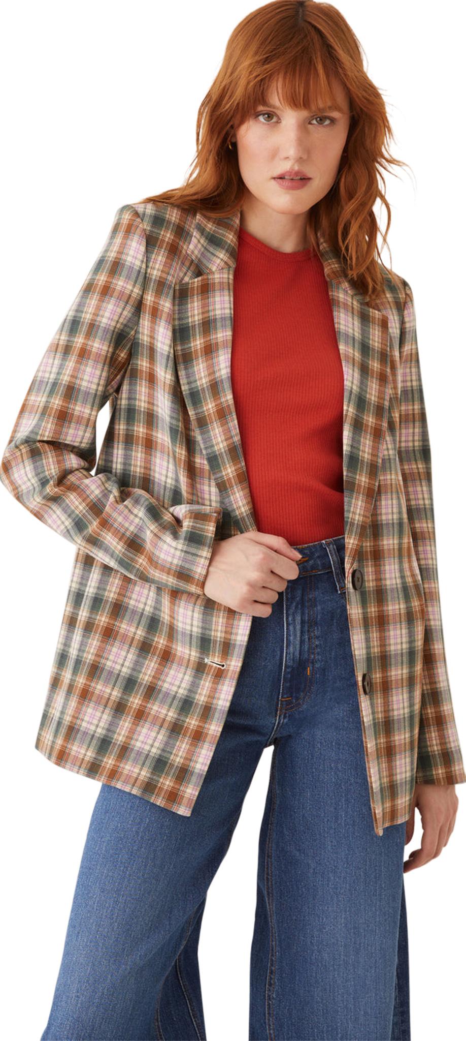 Product gallery image number 7 for product Plaid Blazer - Women's