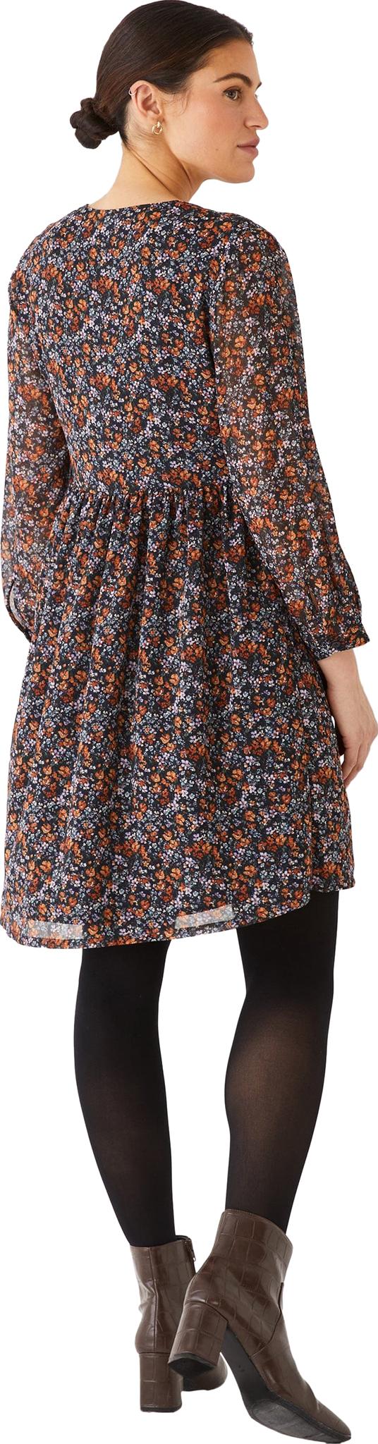 Product gallery image number 2 for product Printed Chiffon Long Sleeve Dress - Women's