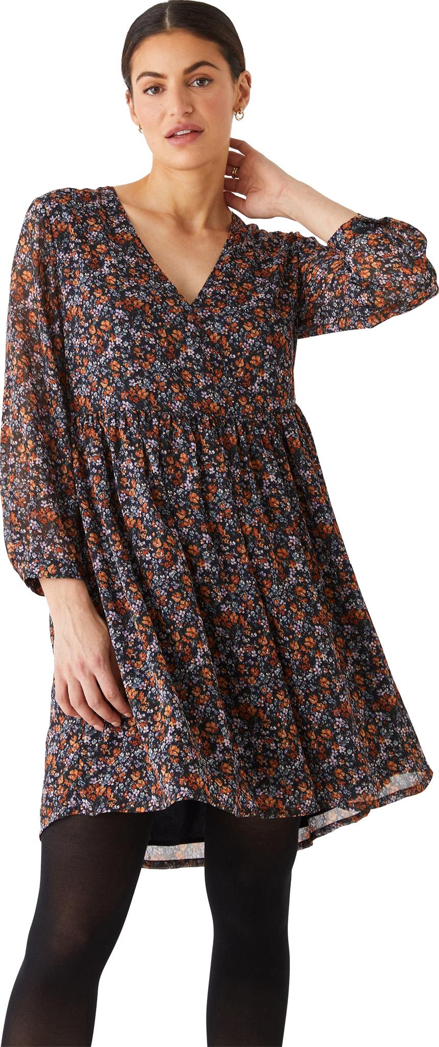 Product gallery image number 3 for product Printed Chiffon Long Sleeve Dress - Women's