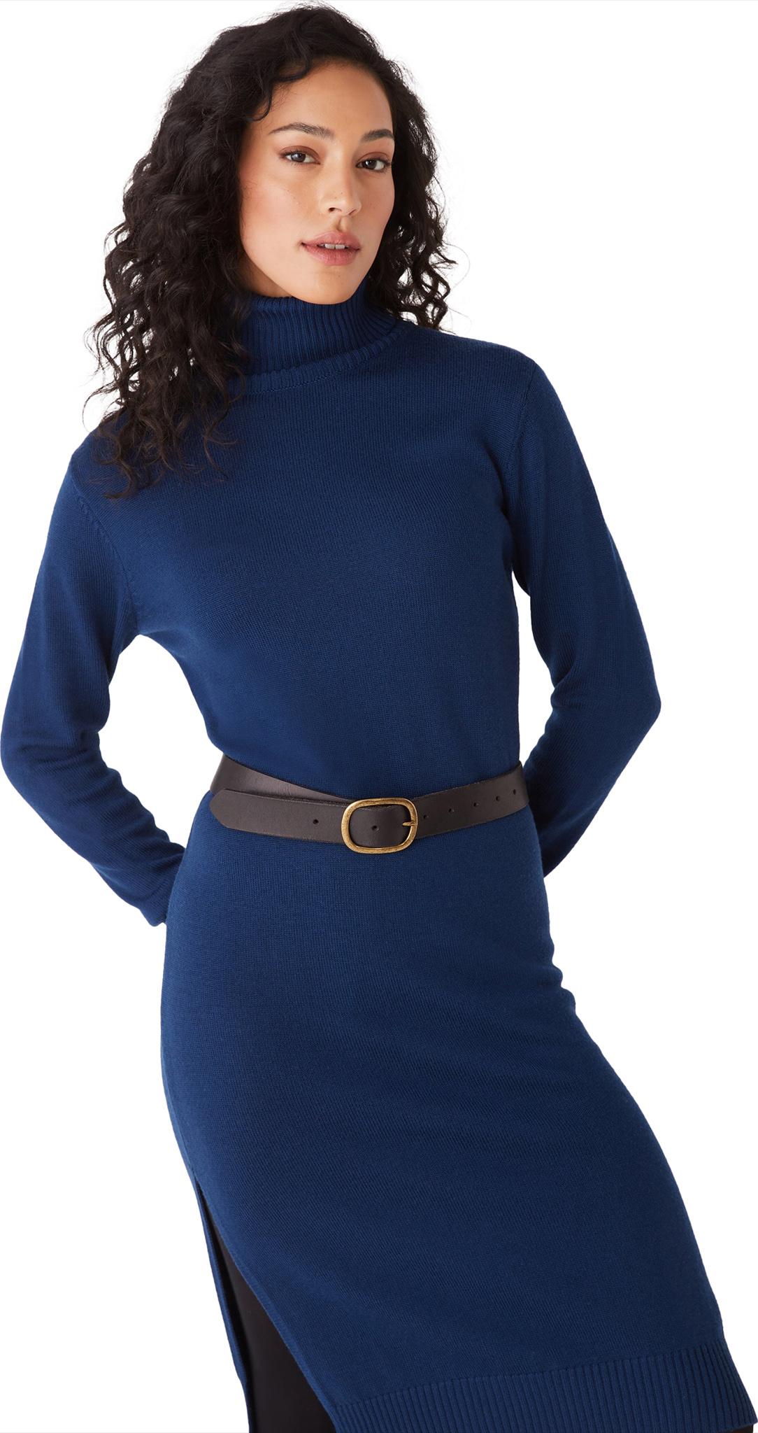 Product gallery image number 4 for product Merino Wool Turtleneck Dress - Women's