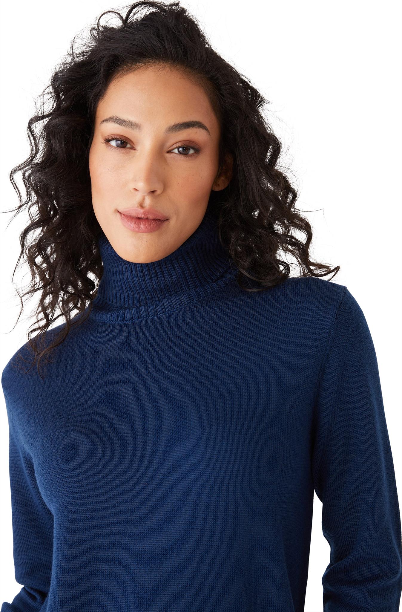 Product gallery image number 3 for product Merino Wool Turtleneck Dress - Women's