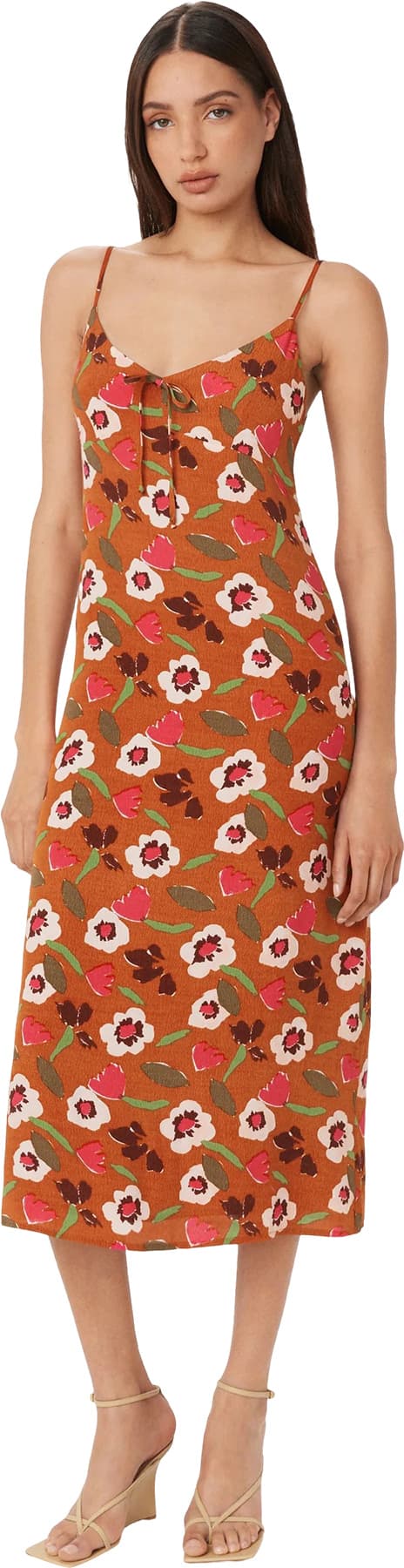 Product gallery image number 5 for product Floral Satin Slip Dress - Women's