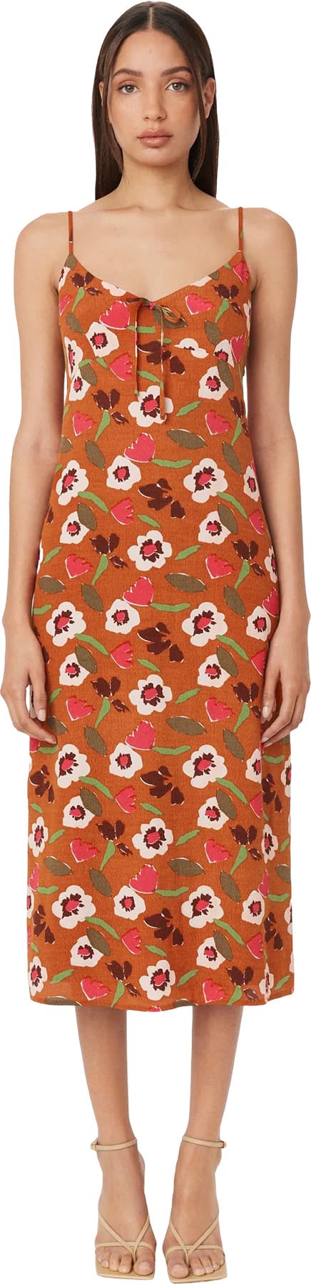 Product gallery image number 6 for product Floral Satin Slip Dress - Women's