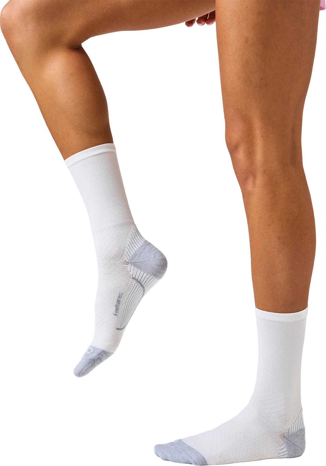 Numéro de l'image de la galerie de produits 2 pour le produit Chaussettes mini mi-mollet pour le soulagement de la fasciite plantaire avec amorti léger - Unisexe