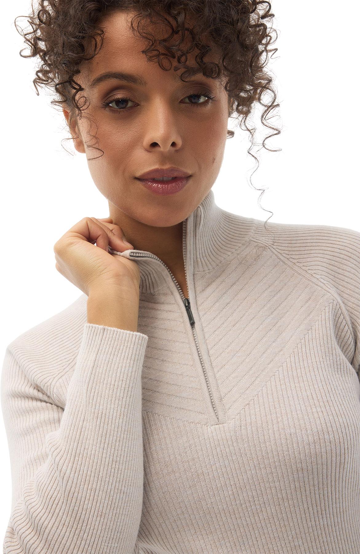 Product gallery image number 3 for product Astra 1/2 Zip Fitted Sweater - Women's