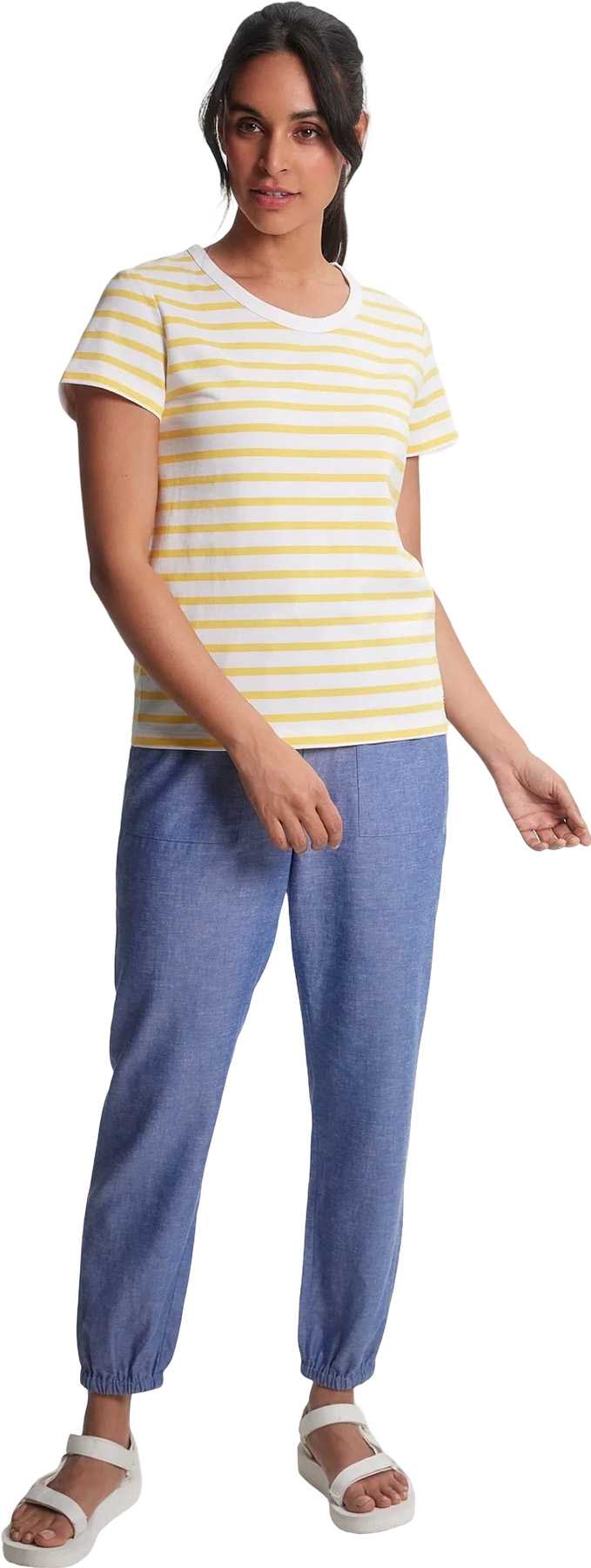 White - Mimosa Stripe