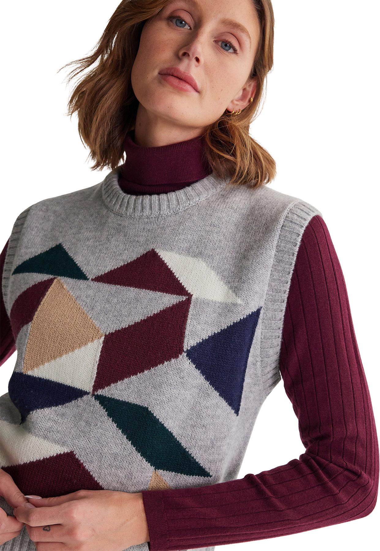 Product gallery image number 4 for product Ellie Intarsia Sweater Vest - Women's