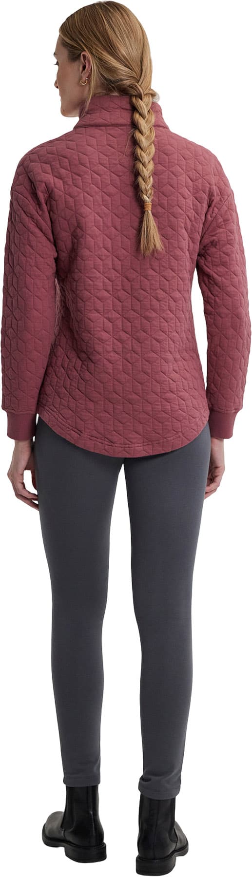 Product gallery image number 2 for product Freya 1/2 Zip Long Quilted Sweater - Women's