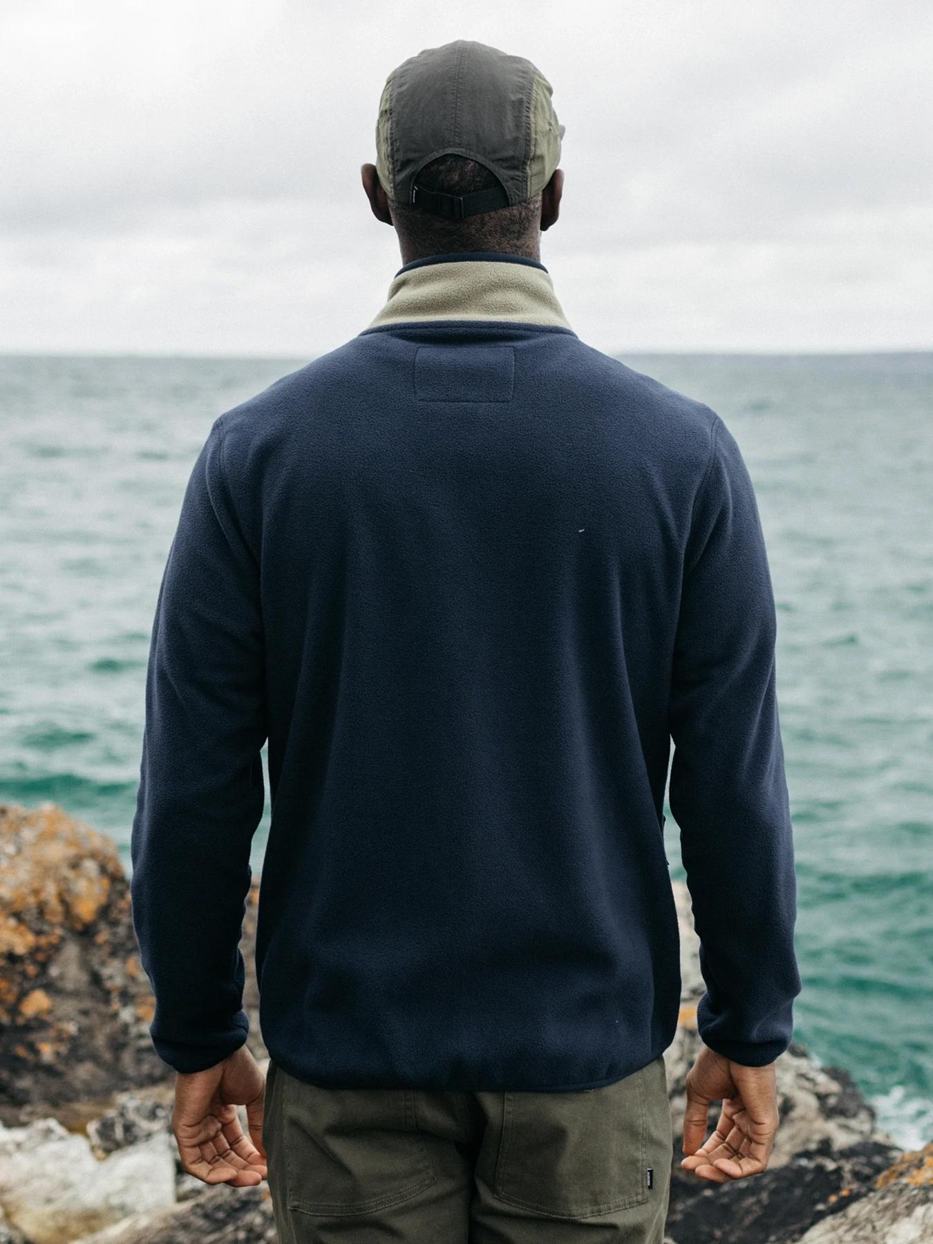 Numéro de l'image de la galerie de produits 3 pour le produit Manteau en molleton à glissière pleine longueur Axiom - Homme