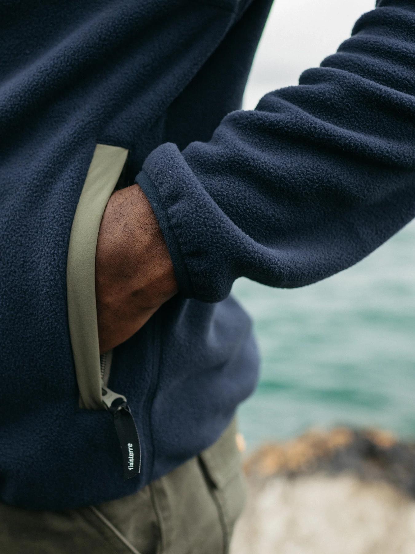 Numéro de l'image de la galerie de produits 4 pour le produit Manteau en molleton à glissière pleine longueur Axiom - Homme