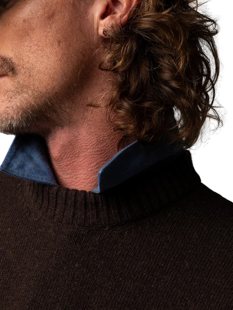 Product gallery image number 8 for product Escall Crew Neck Knit Sweater - Men's
