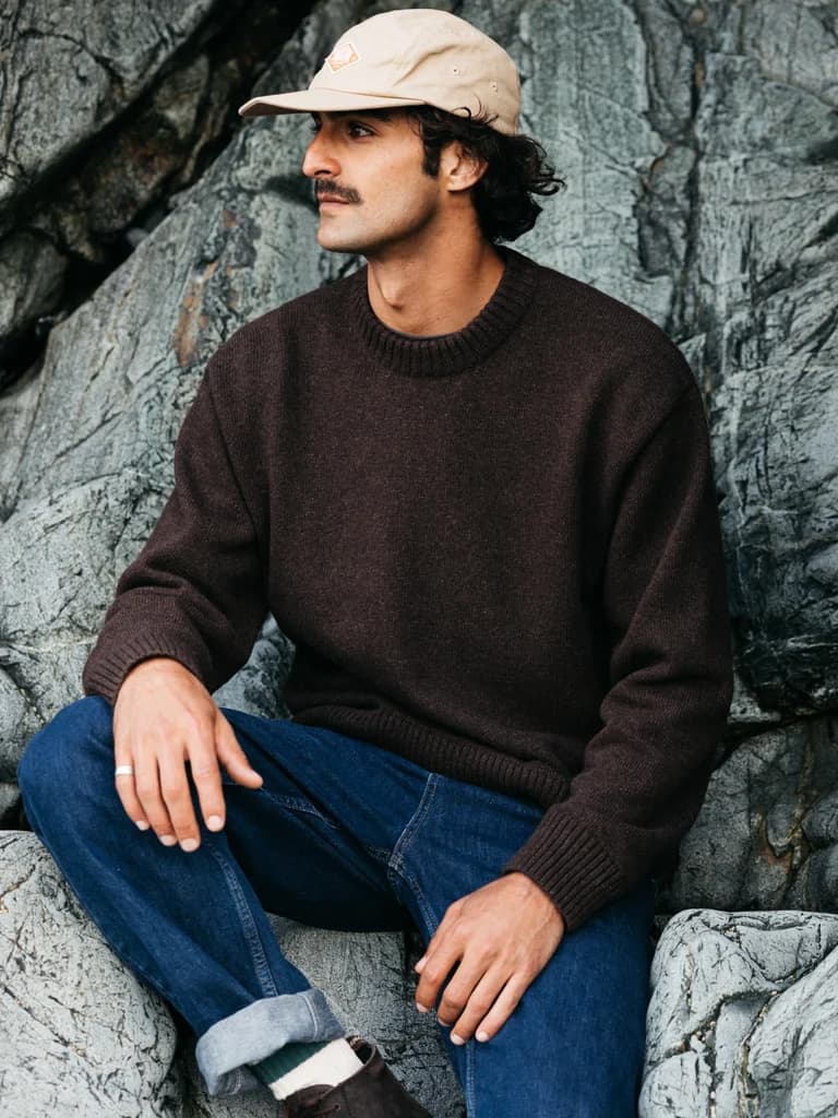 Product gallery image number 3 for product Escall Crew Neck Knit Sweater - Men's