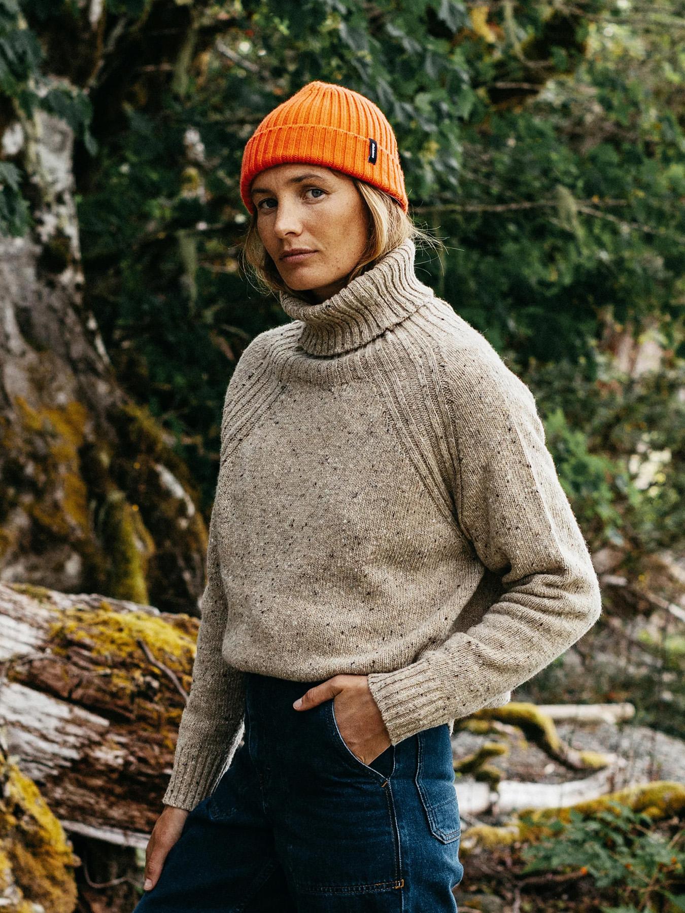 Product gallery image number 7 for product Farne Roll Neck Knit Jumper - Women's