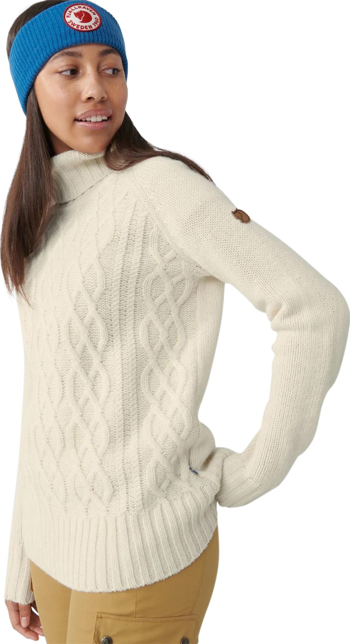 Product gallery image number 4 for product Övik Cable Knit Roller Neck Sweater - Women's