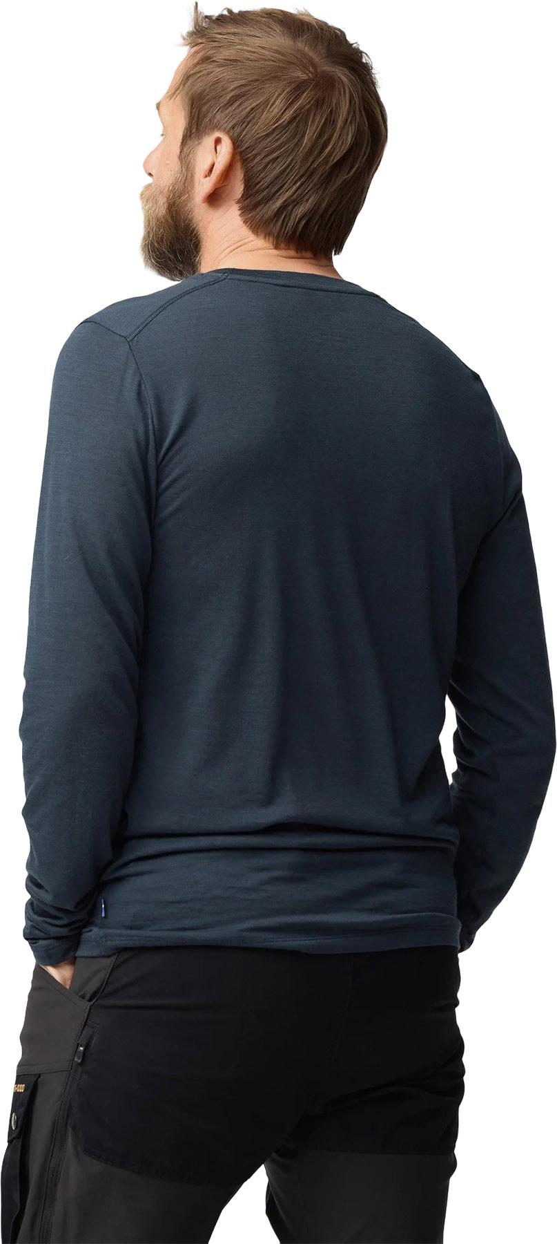 Product gallery image number 4 for product Abisko Wool Long Sleeve Tee - Men’s