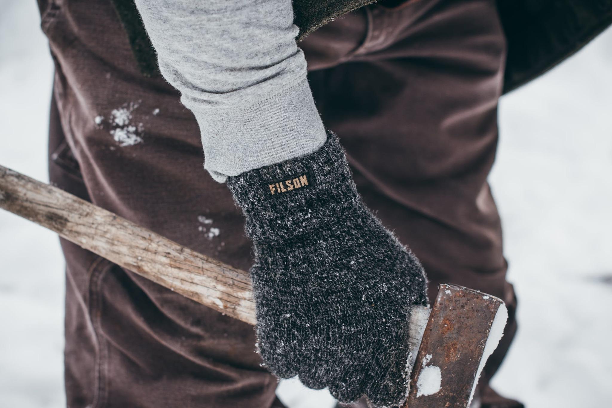 Product gallery image number 2 for product Full Finger Knit Gloves - Men's