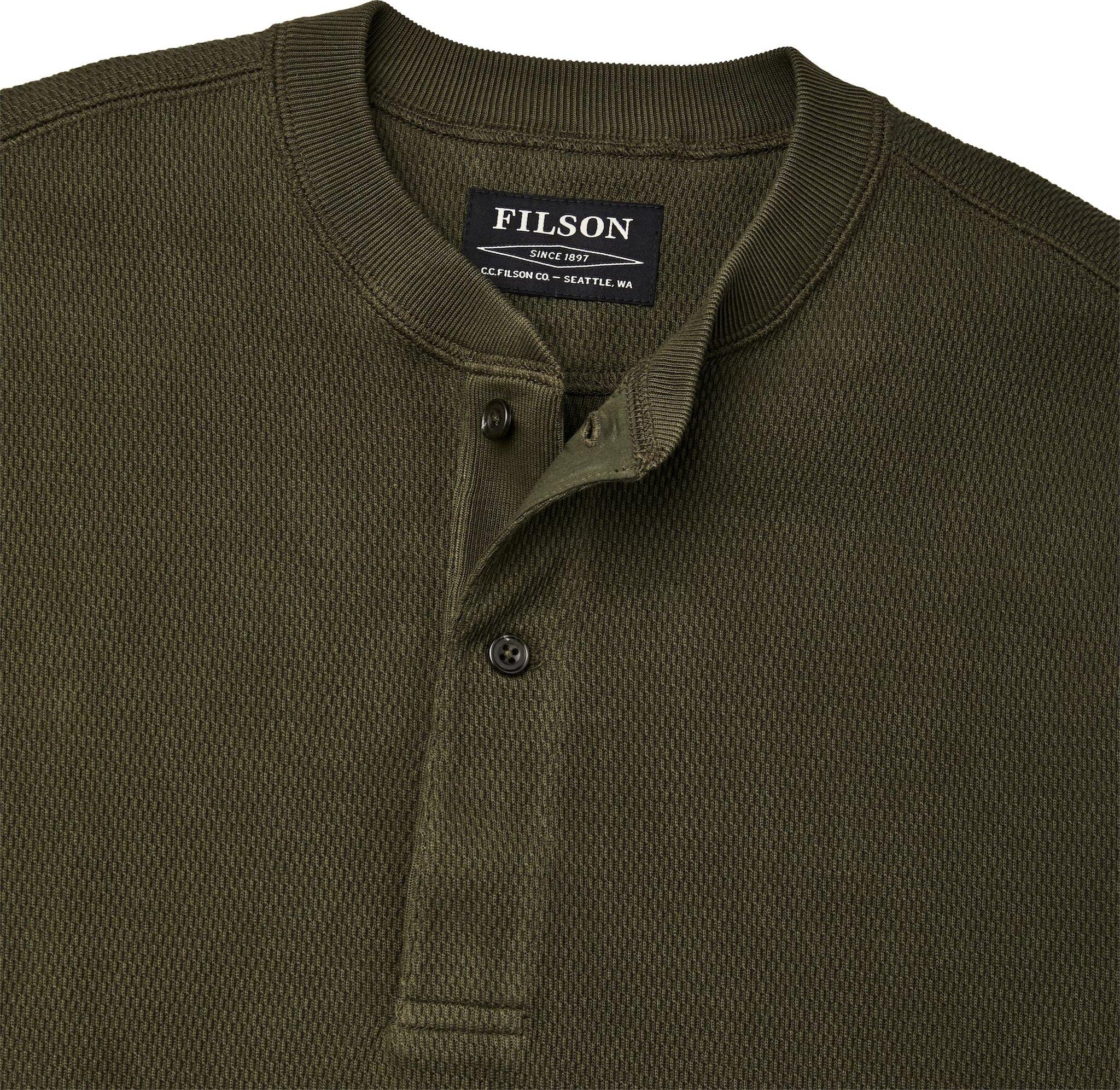 Product gallery image number 5 for product Waffle Knit Henley Shirt - Men's
