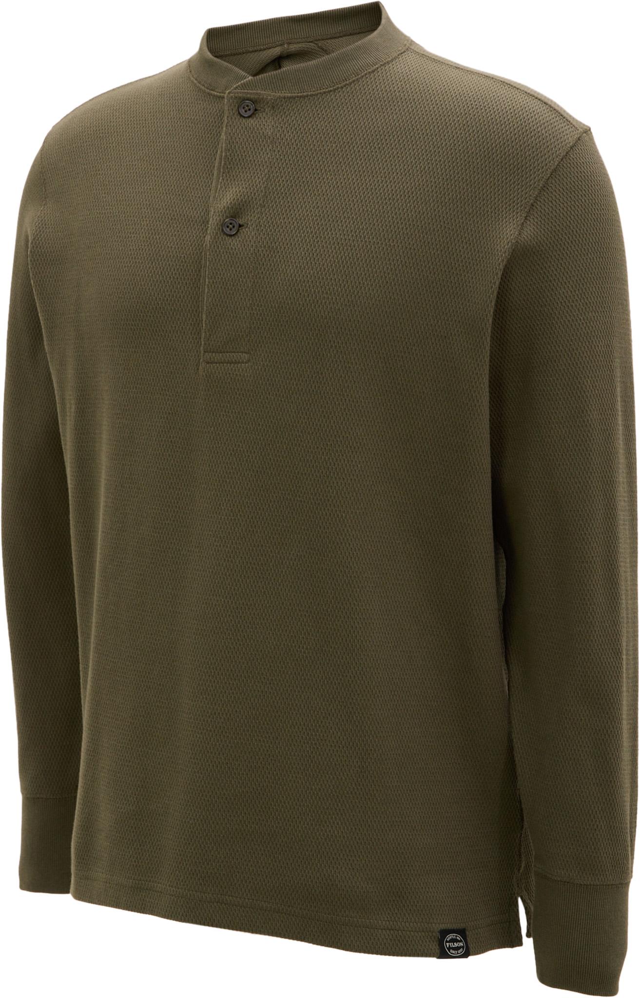 Product gallery image number 3 for product Waffle Knit Henley Shirt - Men's