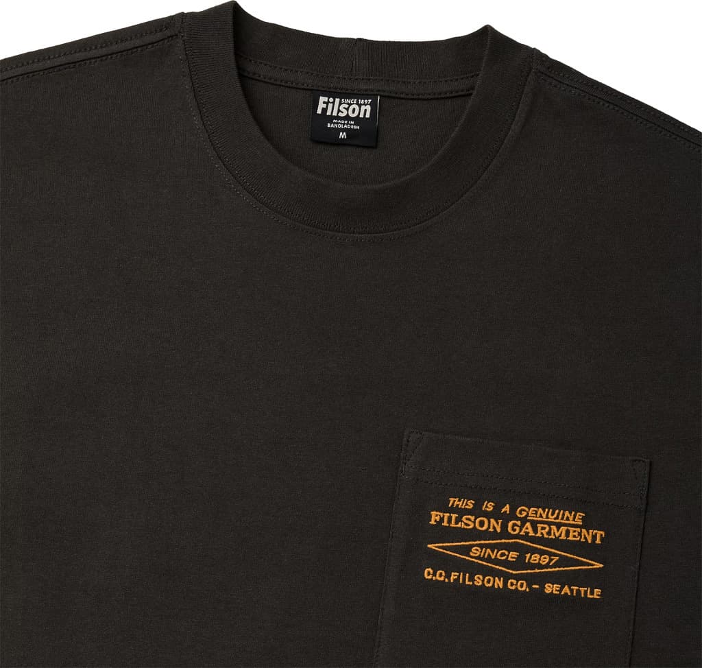 Product gallery image number 3 for product Embroidered Short Sleeve Pocket T-Shirt - Men's