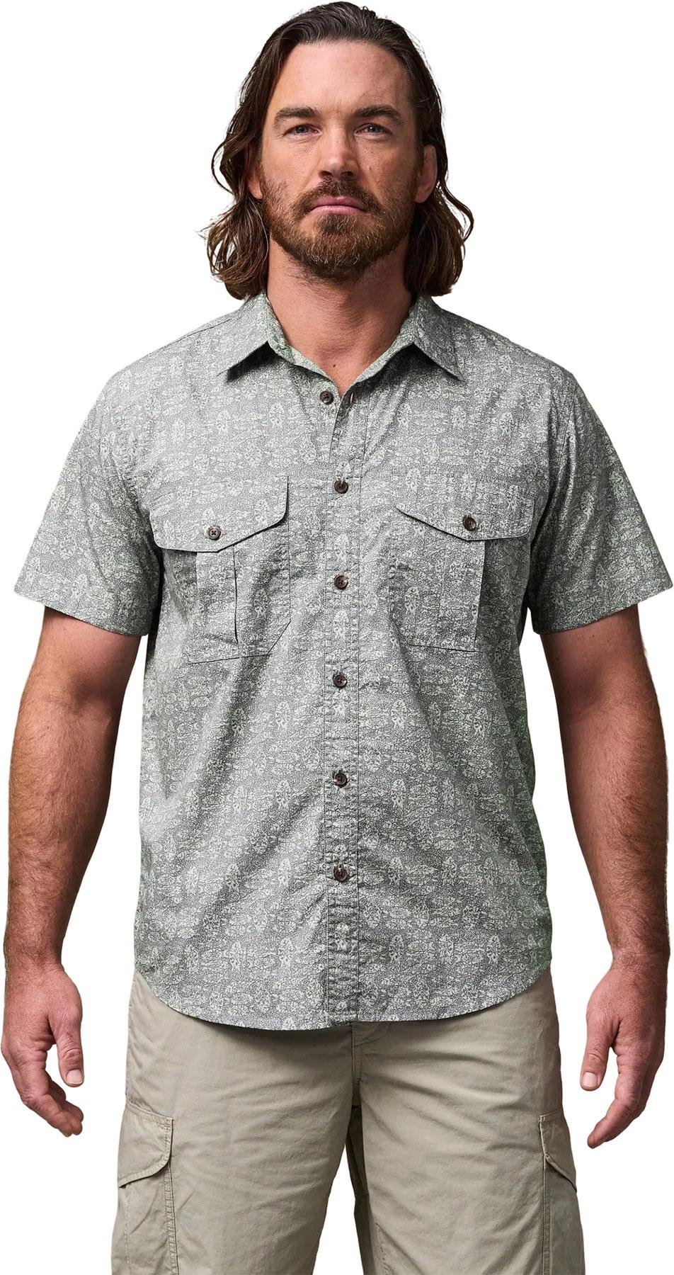 Product gallery image number 6 for product Washed Short Sleeve Feather Cloth Shirt - Men's