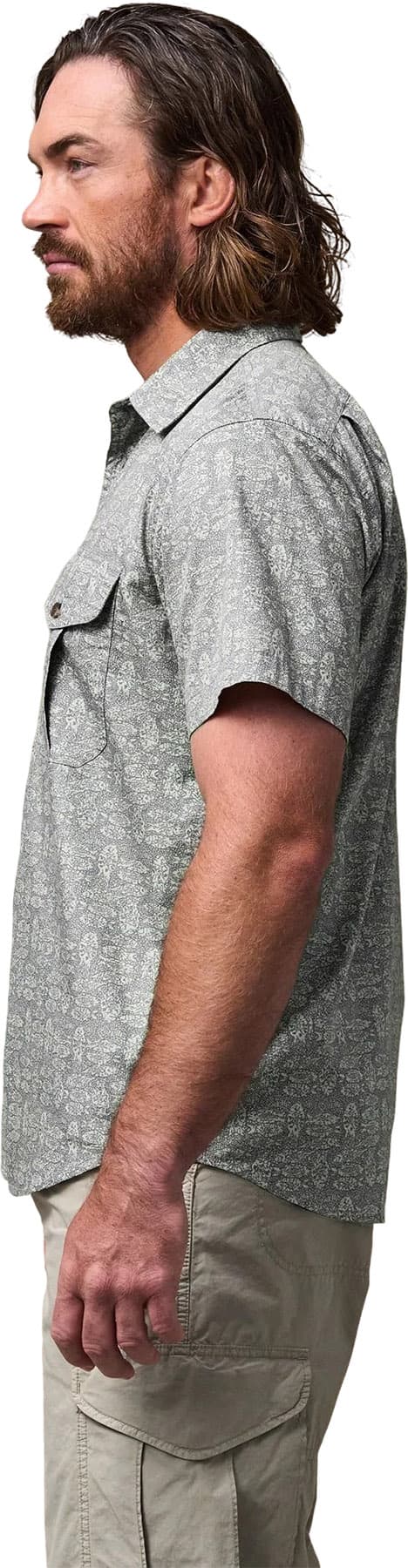 Product gallery image number 7 for product Washed Short Sleeve Feather Cloth Shirt - Men's