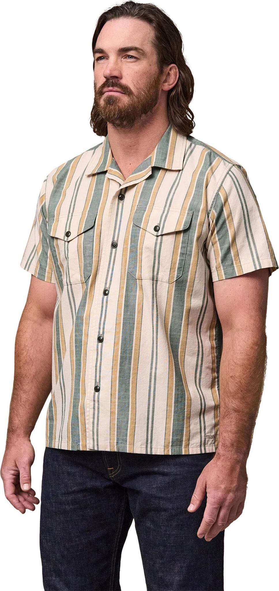 Product gallery image number 3 for product Short Sleeve Chambray Camp Shirt - Men's