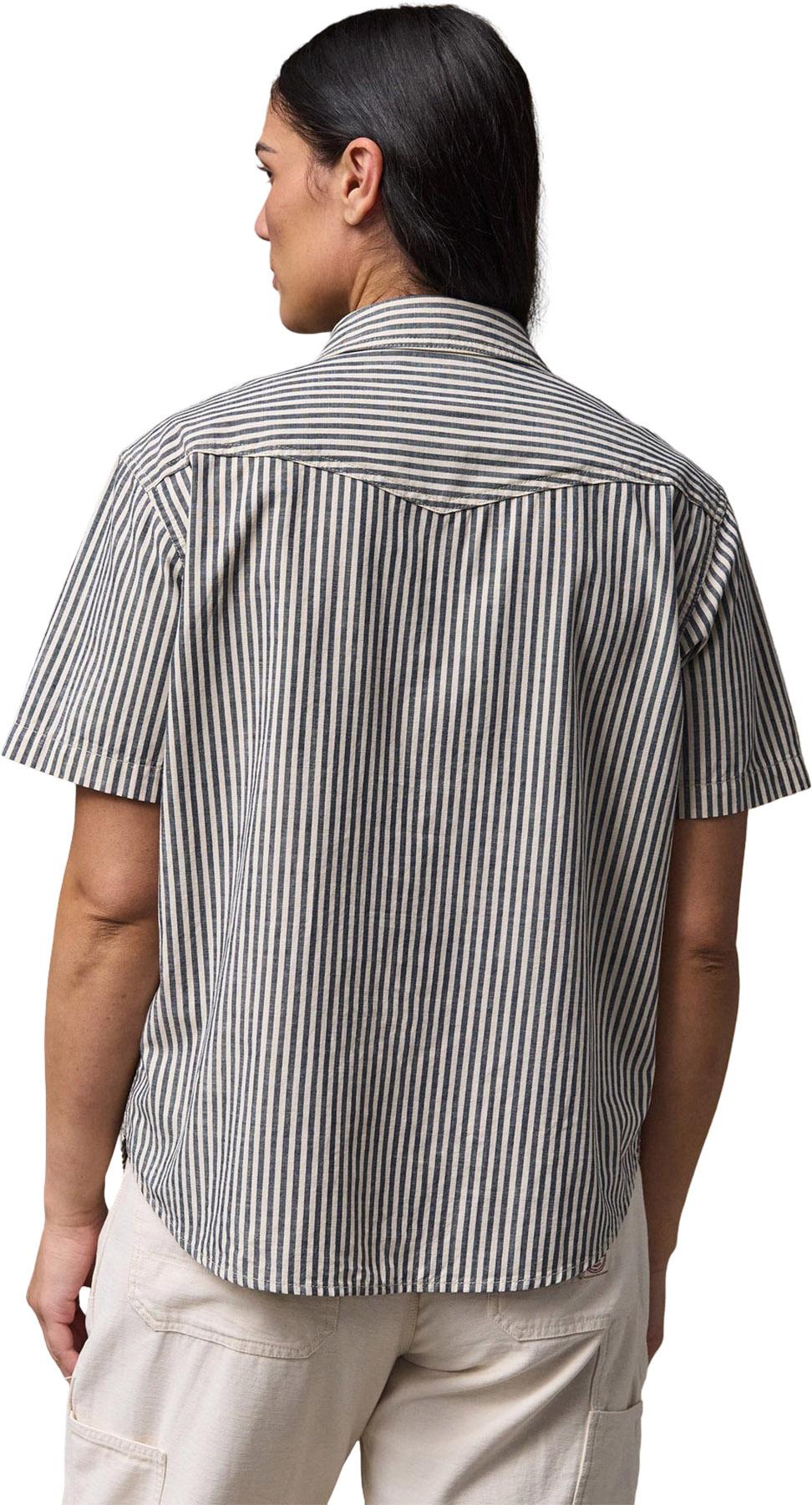 Product gallery image number 4 for product Chemise à manches courtes en chambray Western - Femme