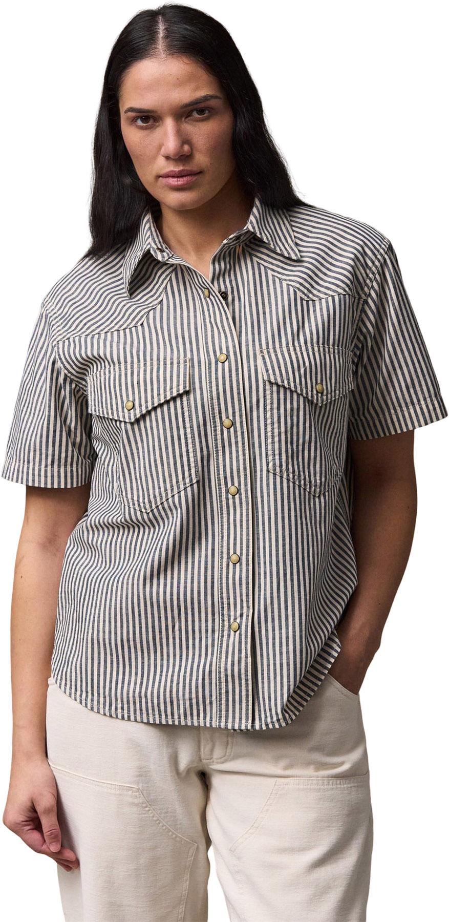 Product gallery image number 5 for product Chemise à manches courtes en chambray Western - Femme