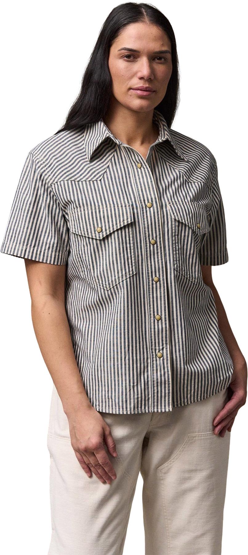 Product gallery image number 2 for product Chemise à manches courtes en chambray Western - Femme