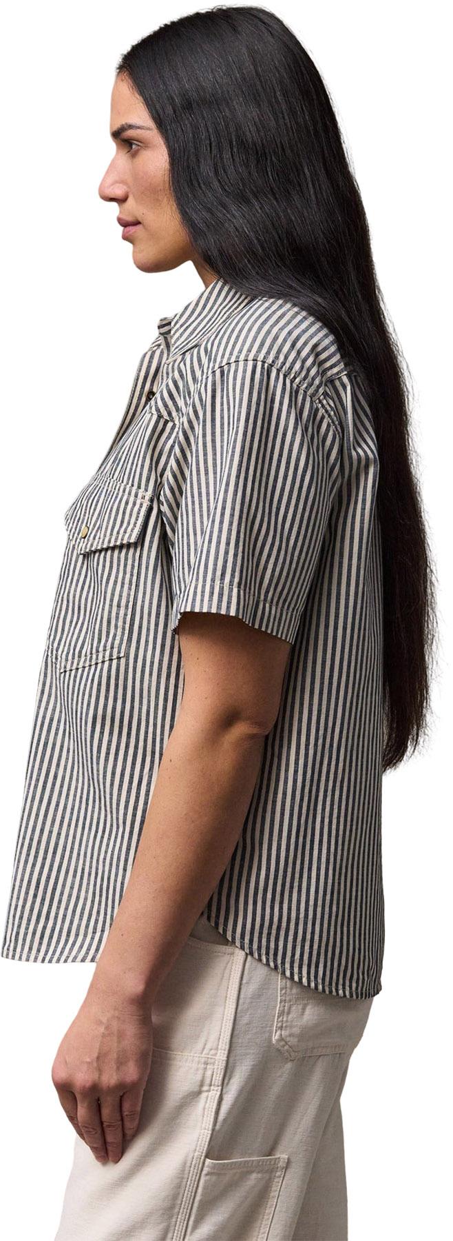 Product gallery image number 3 for product Chemise à manches courtes en chambray Western - Femme