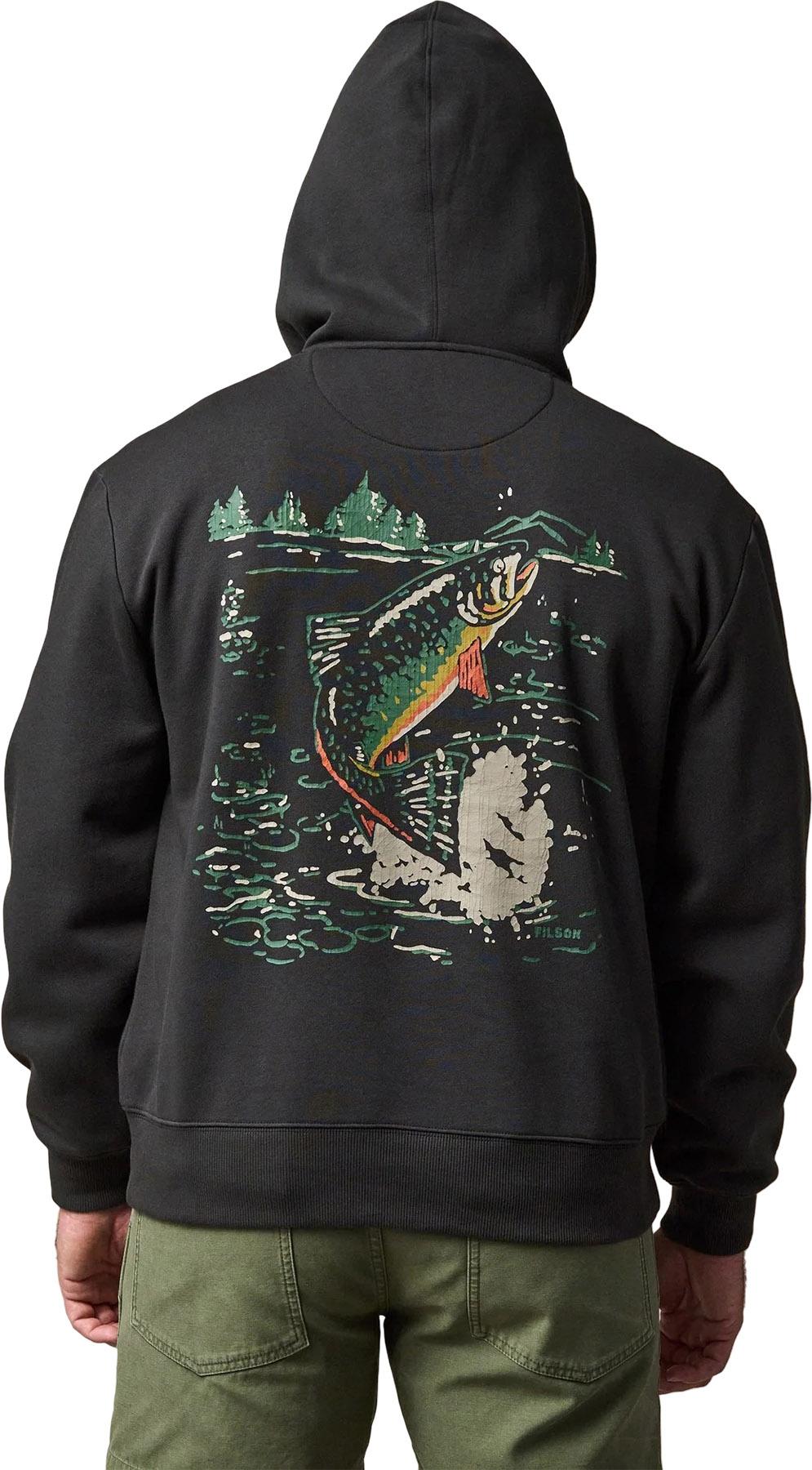 Product gallery image number 4 for product Trout Graphic Hoodie - Men's