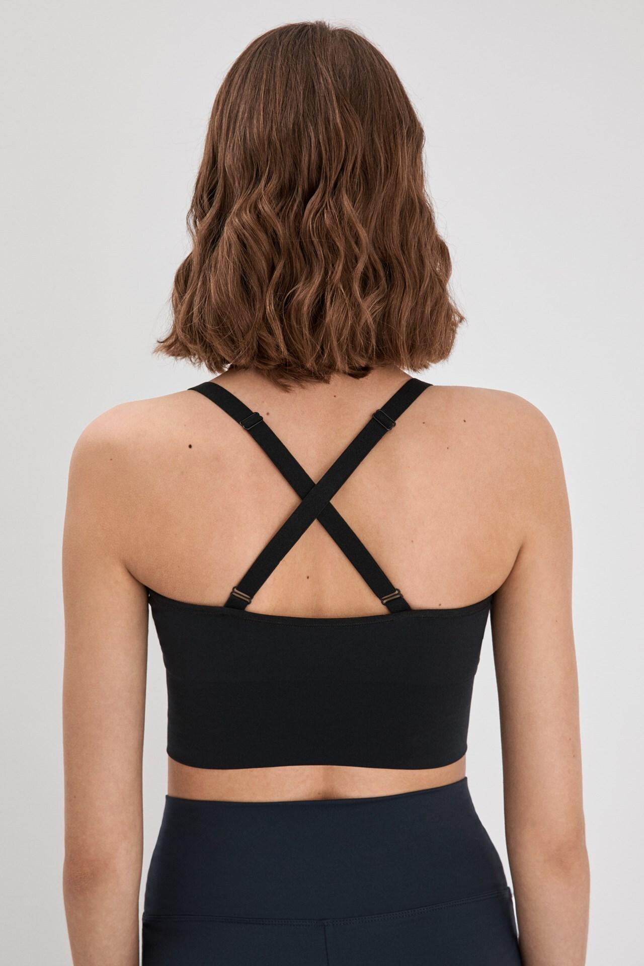 Numéro de l'image de la galerie de produits 2 pour le produit Haut Mi-Long Sans Couture Crossback - Femme