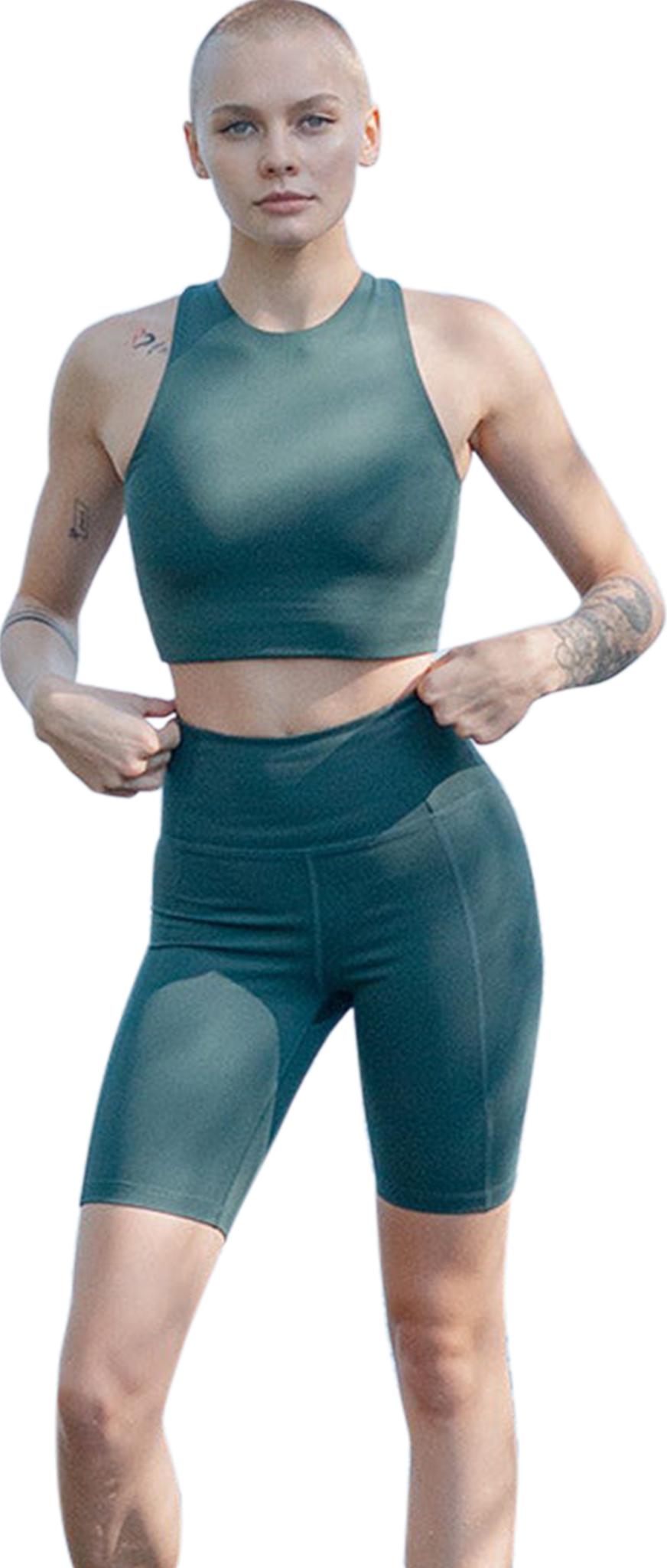 Numéro de l'image de la galerie de produits 2 pour le produit Short cycliste à taille haute - Femme