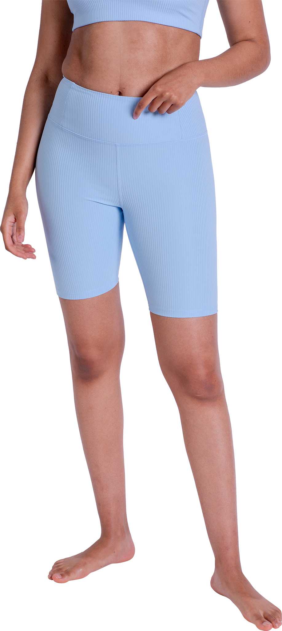 Image de produit pour Short de vélo à taille haute RIB - Femme