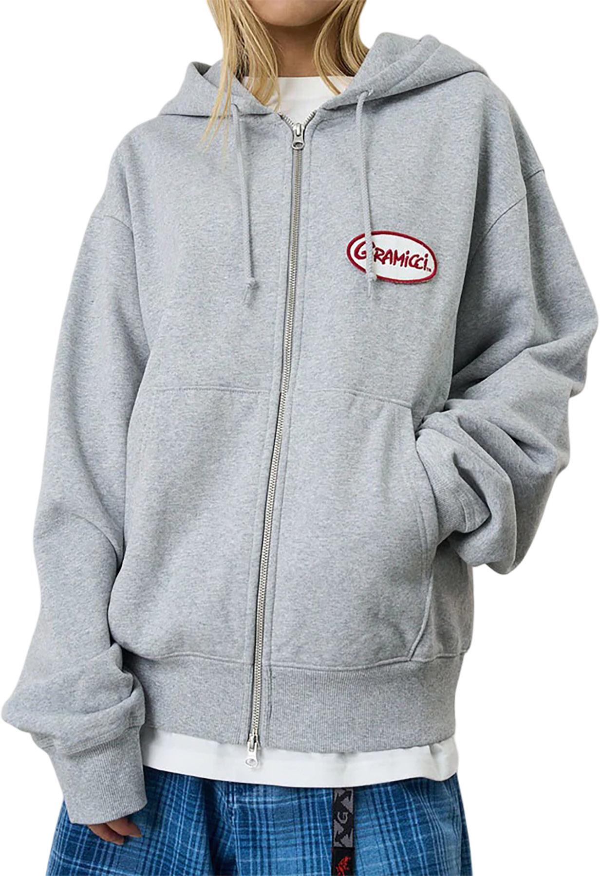 Product gallery image number 2 for product Oval Patch Zip Hooded Sweatshirt - Unisex