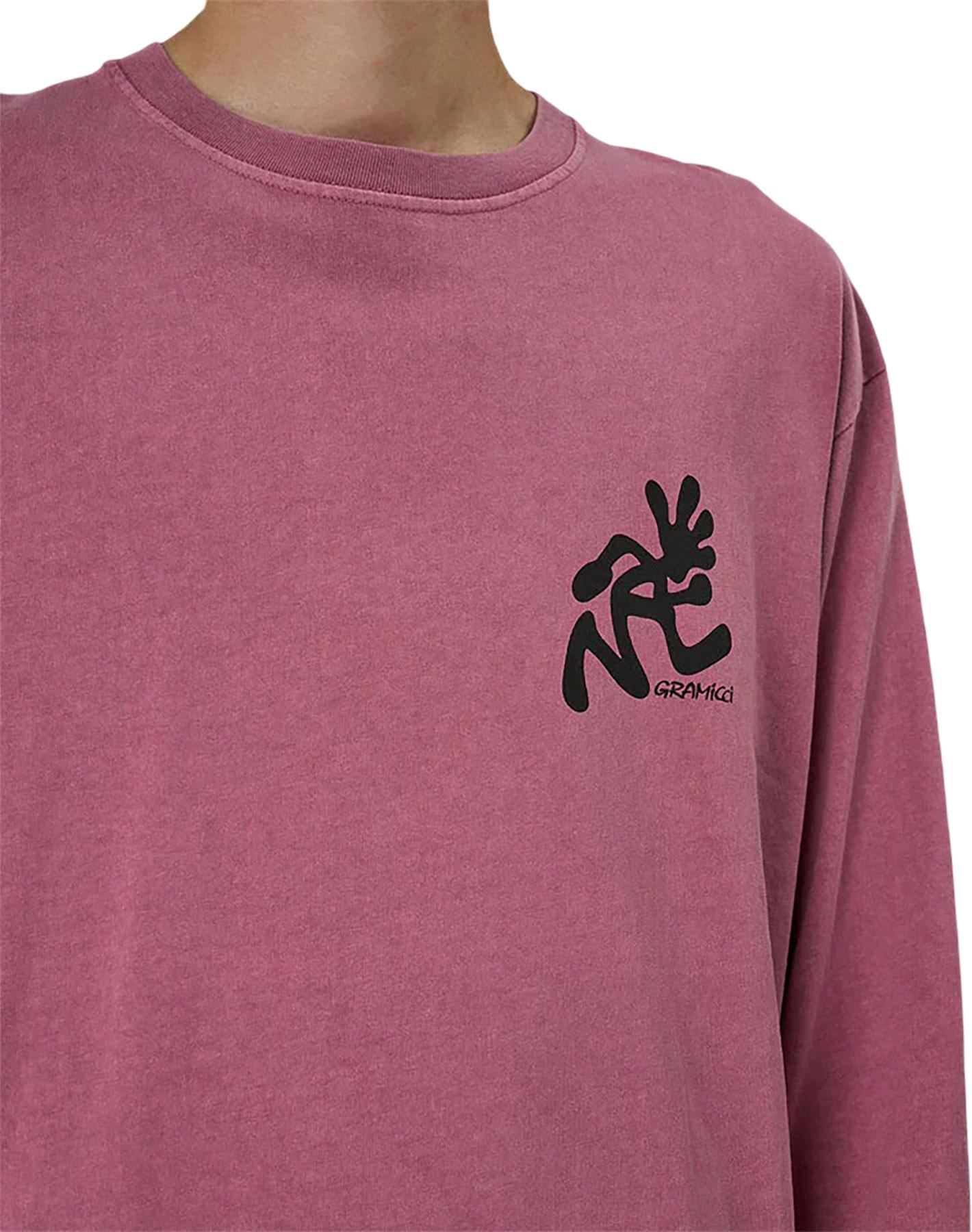 Product gallery image number 2 for product T-shirt à manches longues teint par pigments Running Man - Unisexe