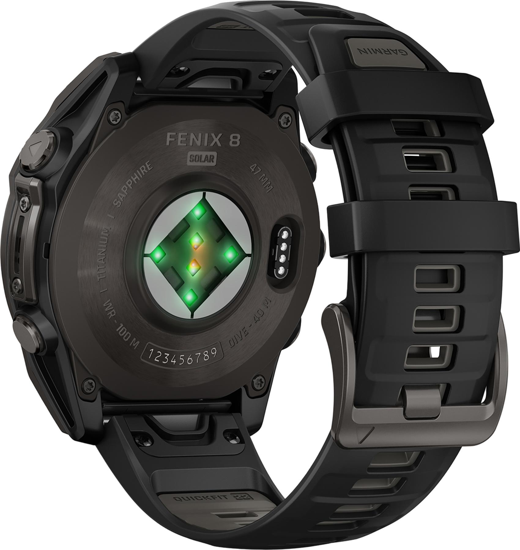 Product gallery image number 3 for product Fēnix 8 Solar Sapphire Watch 47MM