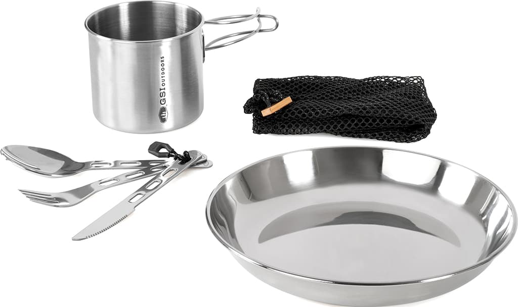 Product image for Glacier Stainless Steel 1 Person Tableware Set