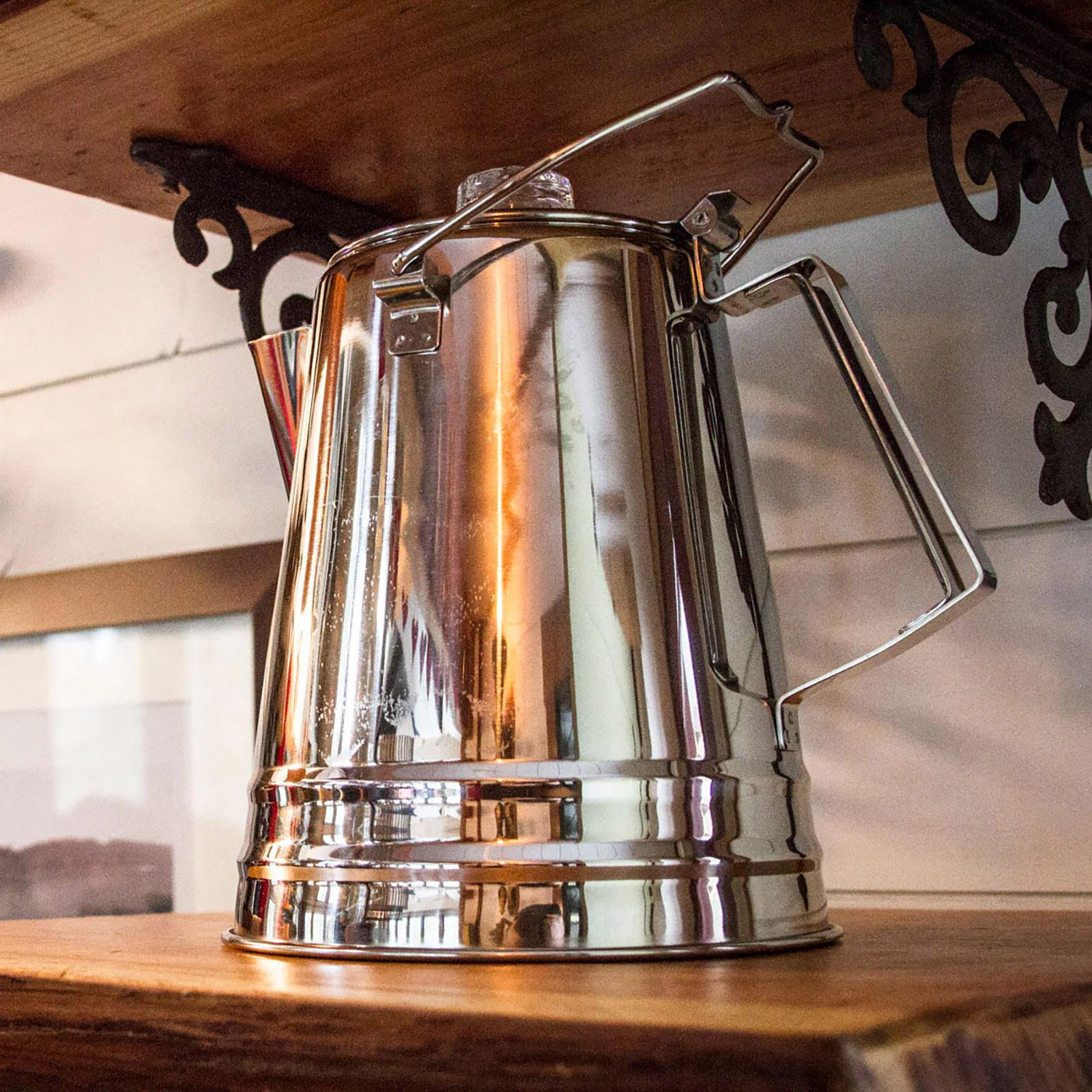 Product gallery image number 3 for product Glacier Stainless Coffee Percolator - 8 Cups