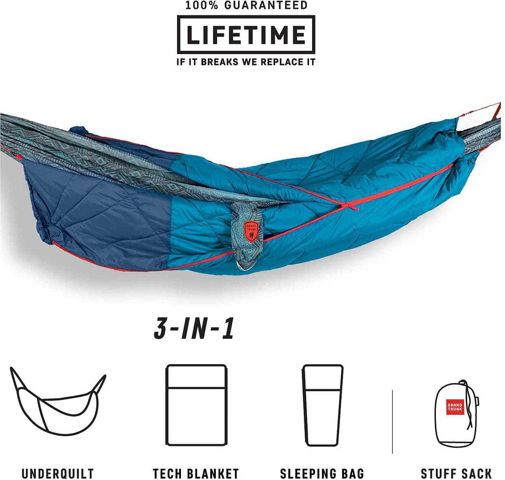 Product gallery image number 1 for product 360° ThermaQuilt 3-in-1 Hammock Underquilt, Blanket and Sleeping Bag