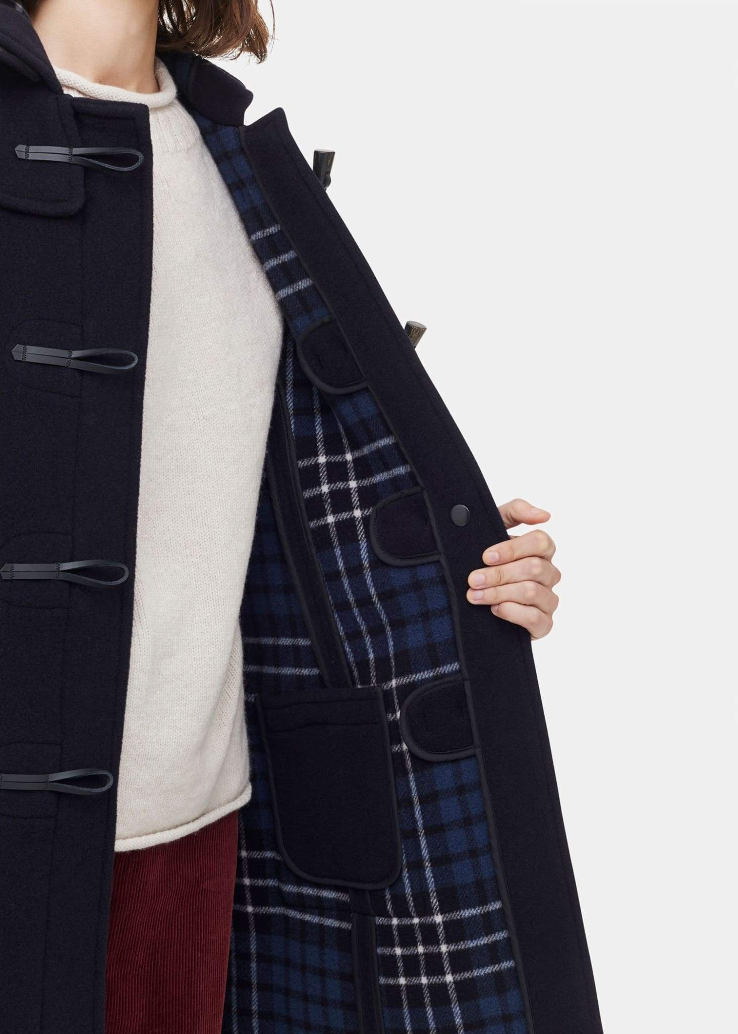 Product gallery image number 2 for product Slim Fit Duffle Coat - Women's